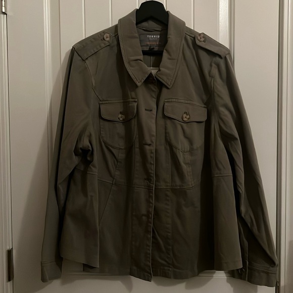 Torrid Twill Peplum Utility - Picture 2 of 11